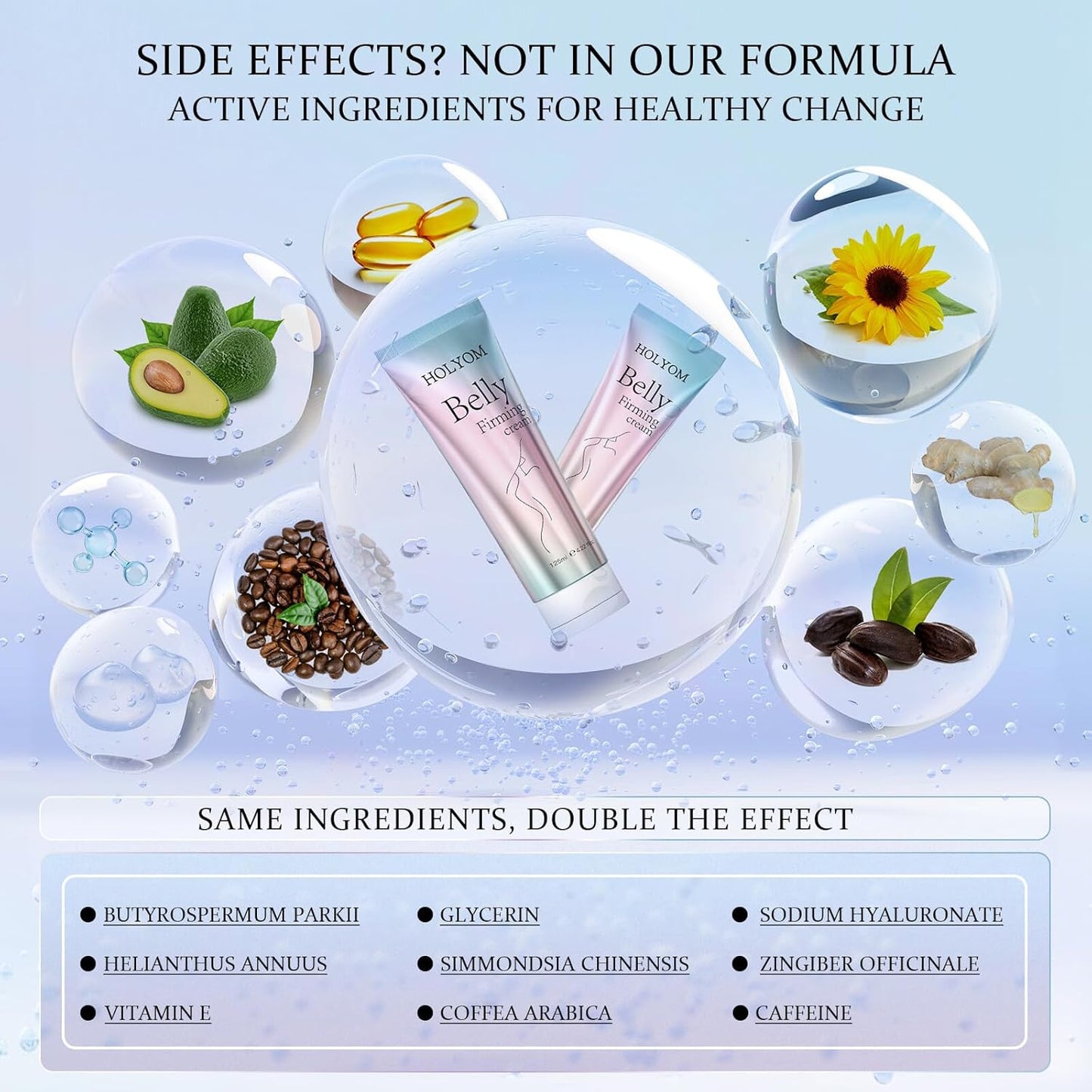 B Flat Belly Firming Cream: Premium Skin Tightening & Moisturizing for Stomach, Women Body Lotion for Firmness and Lift of Thighs & Butt - Pregnancy Skin Firming - 4.2 Fl Oz