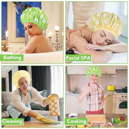 2 sets large shower caps