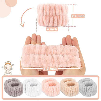 Women's microfiber face washing wrist