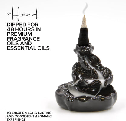 Frankincense Charcoal Incense Cones 2" TOPFLOW - 60 Pack Bulk - Natural Scented Cones Handmade Hand Dipped