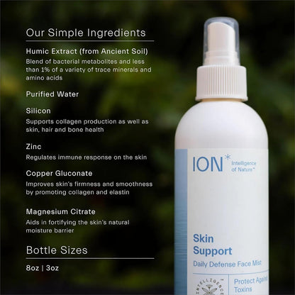 ION* Intelligence of Nature Skin Support | Skincare for Anti-Aging, Healthy Skin & Hydration to Defend Against Toxins, Reduce Redness, Improve Skin Microbiome (8 oz.)