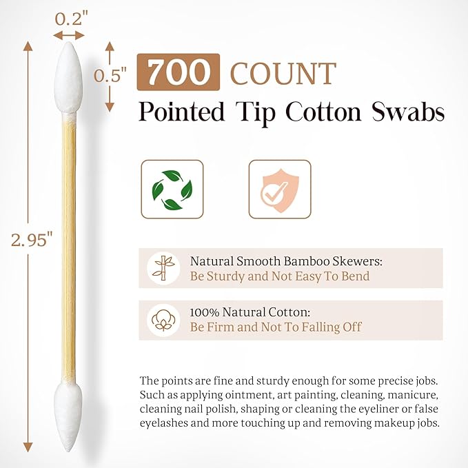 700 count cotton swabs with