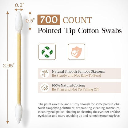 700 count cotton swabs with
