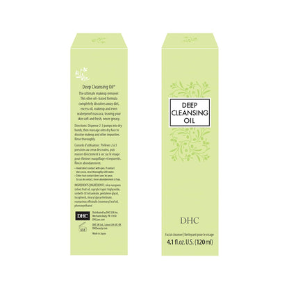 DHC Deep Cleansing Oil Medium 2 pack, Facial Cleansing Oil, Makeup Remover, Cleanses without Clogging Pores, Residue-Free, Fragrance and Colorant Free, All Skin Types, 4.1 fl. oz.