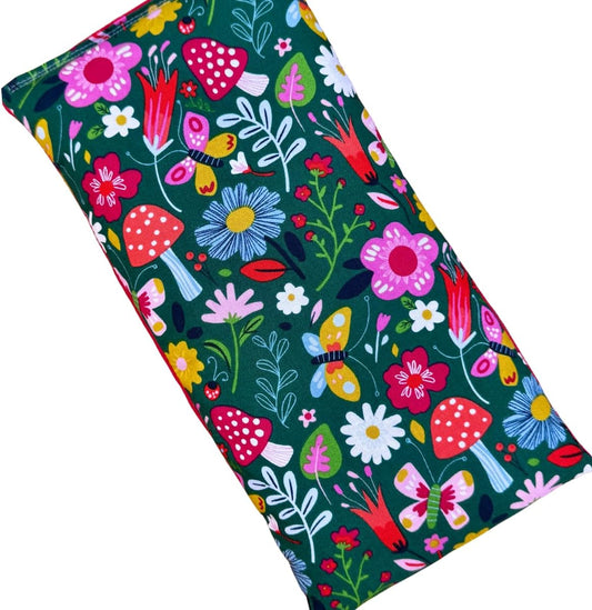 Microwavable Heating Pad, Microwave Hot Pack, Warm Compress - Ice Pack, Cooling Freezer Bag, Cold Compress - Filled with Flax Seed & Your Choice of Dried Herbs - Various Sizes Available