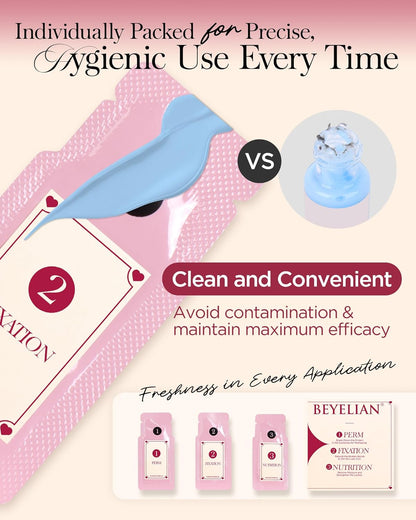 BEYELIAN Lash Lift Kit, Eyelash Perm Kit, 5 Sets Professional Lash Curling Perm Kit Long Lasting Lifting Kit Home Achieve Semi-Permanent Curling Lash Lifting Kit