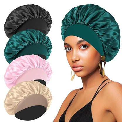 4pcs silk bonnet for sleeping,hair