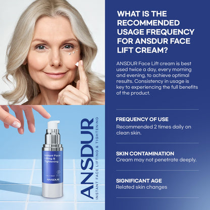 Instant Face Lift Cream: Firming Face Cream, Skin Tightening Cream for Face, Under Eye Cream & Wrinkle Cream For Women - Korean Skin Care & Advanced Formula 30ml