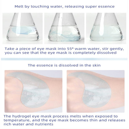 Under Eye Collagen Patches Eye Masks for Puffy Eyes & Dark Circles - Hyaluronic Acid Skincare Treatment Masks, Reduce Under Eye Bags and Smooth Wrinkles,Eye Skin Care Pads, 60 Pcs