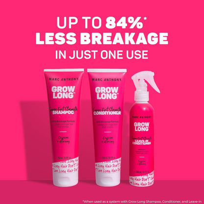 Marc Anthony Strengthening Conditioner, Grow Long - Anti-Frizz, Anti-Breakage & Nourishing Formula For Split Ends, & Hair Growth - Biotin, Vitamin E, Caffeine & Ginseng for Dry & Damaged Hair