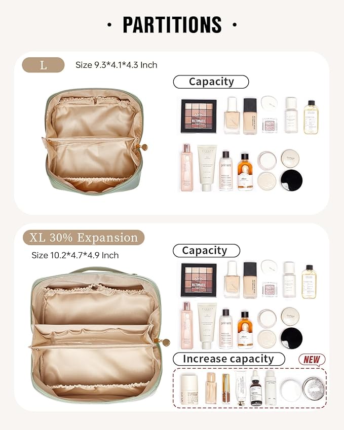 Eachy travel makeup bag,large capacity