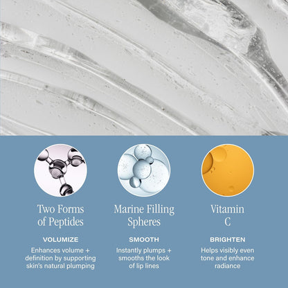 SKINN Lip Amplifying Serum, Lip6X with Peptides - Deep Moisturizing Serum Instantly Plumps, Hydrates & Smooths Lips & Boosts Collagen Production - Lip Care Products for Women