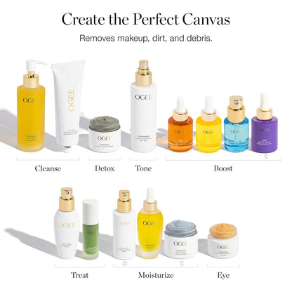 Ogee Botanical Brilliance Exfoliating Cleanser - High Performance Facial Cleanser and Face Exfoliator - Certified Organic - Made in USA