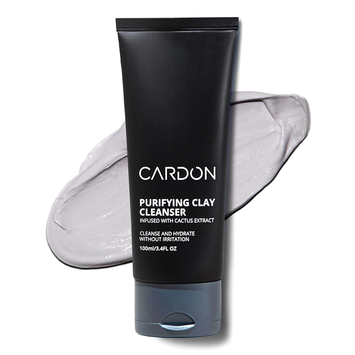 Cardon Men's Deep Pore Cleaning Clay Face Wash, 4x Better Than Charcoal, Oily, Acne-Prone Skin | Korean Premium Skin Care | Remove Face Oil & Dirt, (1 CT)