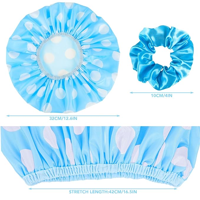 2 sets large shower caps