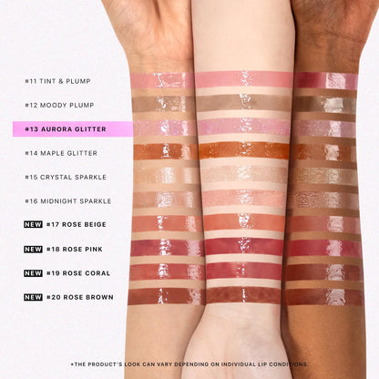 Nature Republic HONEY MELTING LIP GLITTER (13 AURORA) SOFT LIP STICK Hydrating Gloss, Moisturizing balms, Shine Glimmer Finish, Shimmery-Sheer tint, korean make up