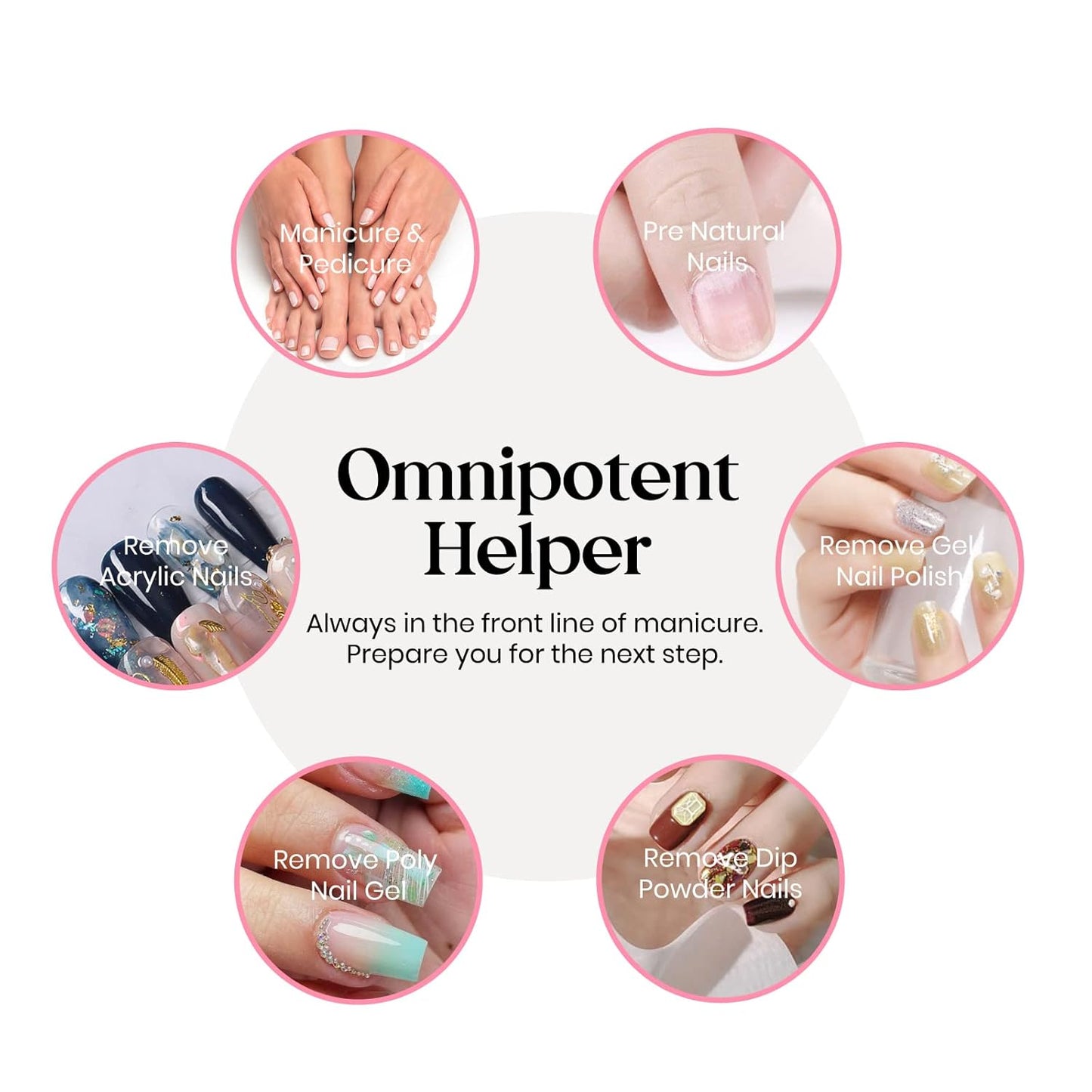 Beetles 10 PCS Professional Nail File Set, Double Sided Emery Board 100/180 Grit Nail Files Manicure Tools Kit for Home and Salon Use Acrylic False Nails