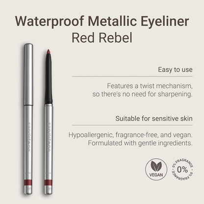 Hypoallergenic Waterproof Red Rebel Eyeliner Pencil