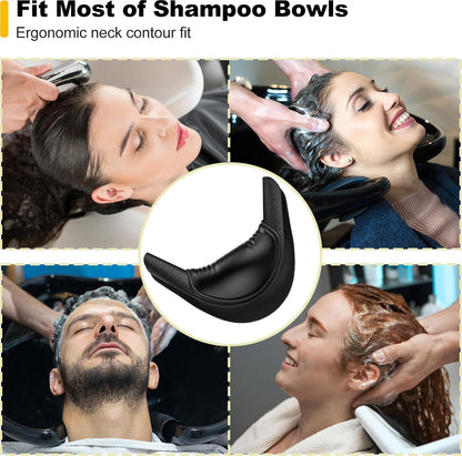 AISEELY Shampoo Bowl Neck Rest for Salon, Salon Shampoo Neck Rest Cushion, Professional Shampoo Bowl Neck Cushion, Silicone Salon Sink Neck Rest for Wash Basin Hair Washing Tray for Sink at Home