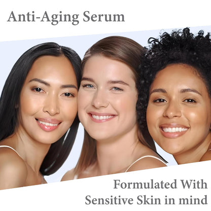 Florencia Brightening Luminous Peptide Serum - Age-Defying Face Serum with Peptides, Sodium Hyaluronate & Organic Botanicals – Helps to Reduce Wrinkles, Illuminate Complexion, 1 Oz