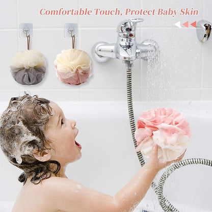 Bath loofah sponge back scrubber