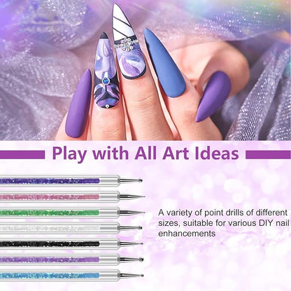 Artdone 9PCS Nail Art Brushes