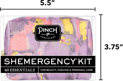 Pinch Provisions Shemergency Kit for Her, 40 Emergency Essential Items, Compact, Multi-Functional Pouch, Gift for Women, Birthday, Bachelorette Parties, and More!