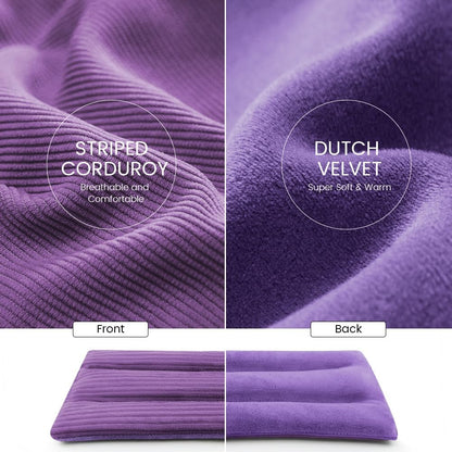 Microwave Heating Pad 6 x 12 Heating Pad Mini Microwave, Microwave Bean Bag Heating Pad for Neck and Shoulders, Moist Heat Pack Pillow Warm Compress for Knee, Joints, Wrist (Purple) - 2 Pack