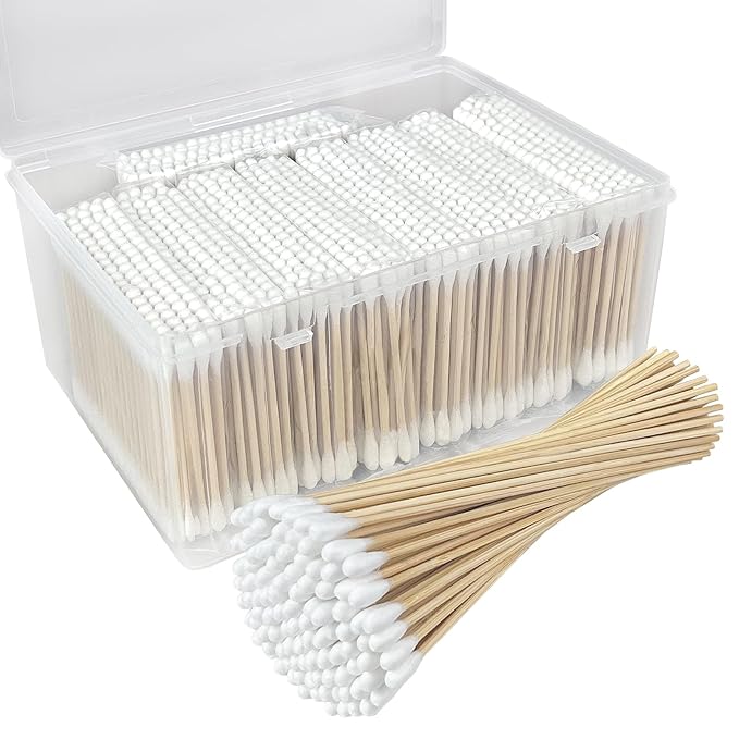 1000 pcs bamboo cotton swabs,