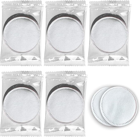 100 pack cotton pads, individually