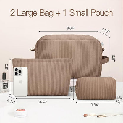 3 pieces makeup bag cosmetic