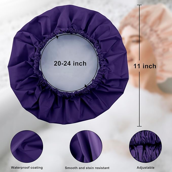 Reusable shower cap for women,