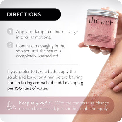 Detox Organic Body Scrub with Himalayan & Sea Salt - Anti Cellulite Nourishing Restores Cleanser Scrubs for Legs, Feet, Hands - Gifts for Women Men, Home Spa Care, Vegan (10.58 Oz, Grapefruit)