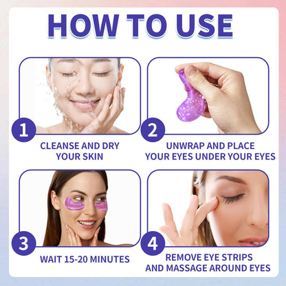 28 Pairs Under Eye Patches,Under Eye Gel Pads for Reduce Wrinkles/Dark Circles/Puffy Eyes/Eye Bags,Eye Treatment Skin Care Products,Natural Collagen Eye Mask for Everyon