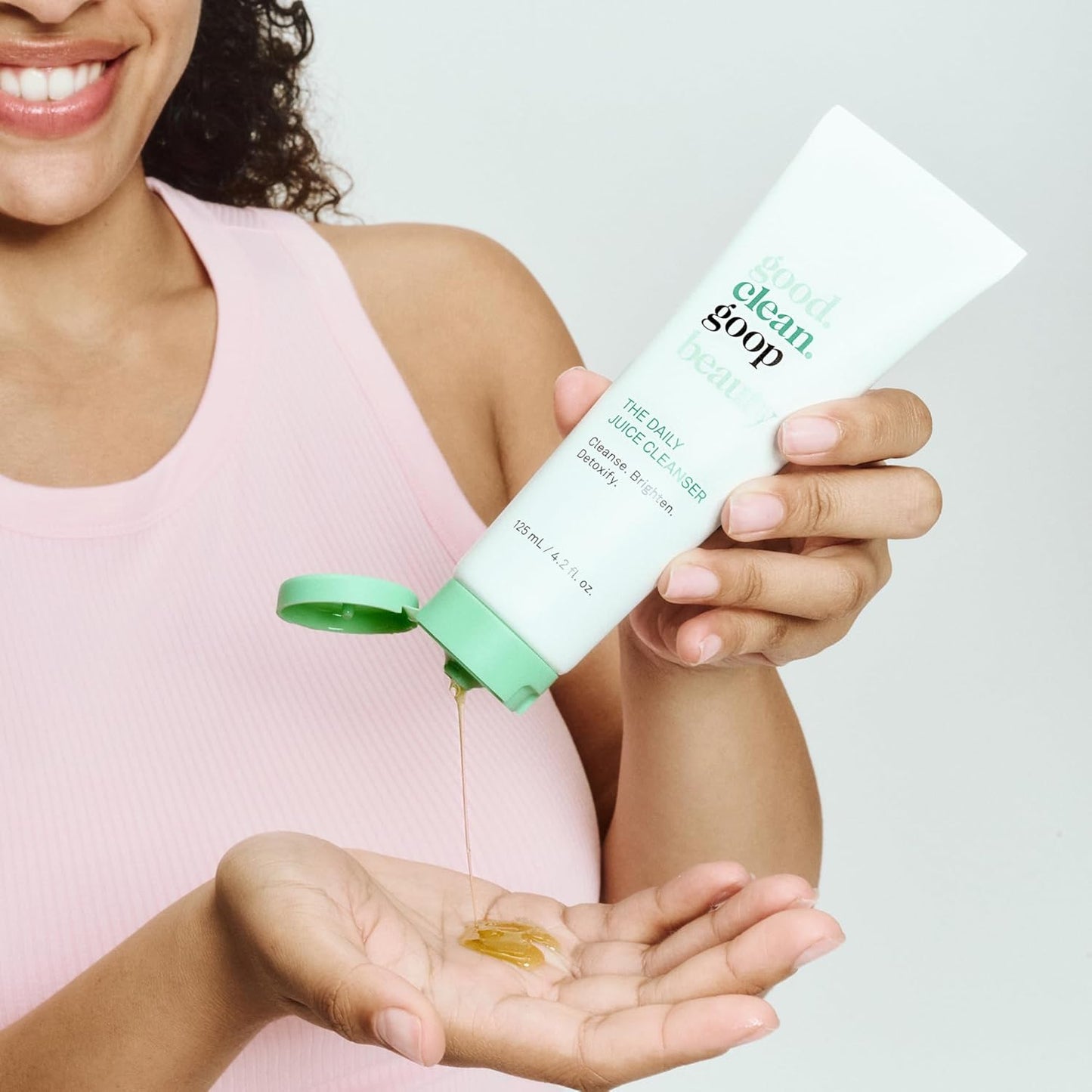 good.clean.goop beauty The Daily Juice Cleanser | Foaming Facial Cleanser to Hydrate & Cleanse Skin | Fruit Enzyme, Chlorella Extract & Spinach Leaf Extract | Face Wash to Detoxify Skin | 4.2 Fl oz