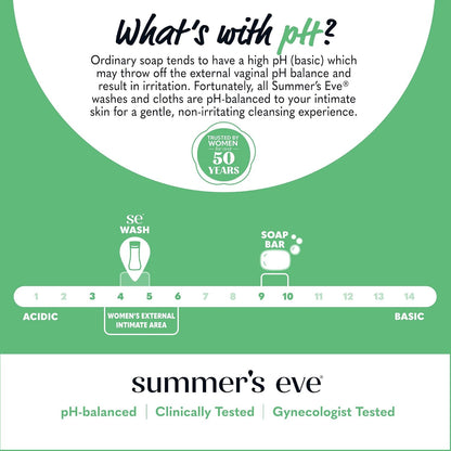 Summer's Eve Aloe Love All-Over Daily Feminine Wash, Gentle pH-Balanced Body Wash for Women Removes Vaginal Odor, 15 Fl Oz, Pack of 3