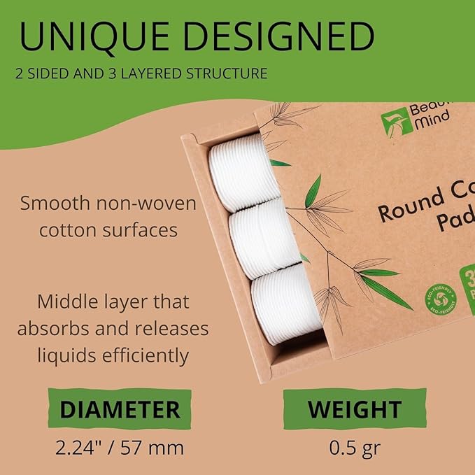 Beautiful mind cotton rounds makeup