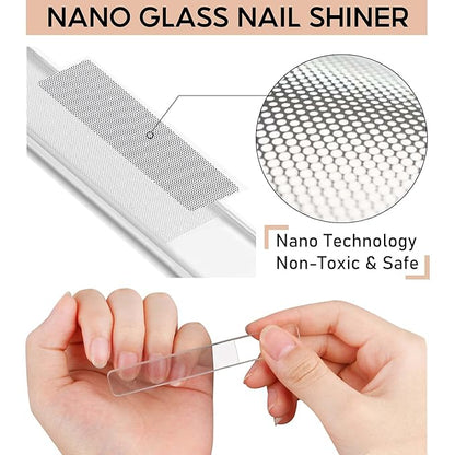 Crystal glass nail file, nail