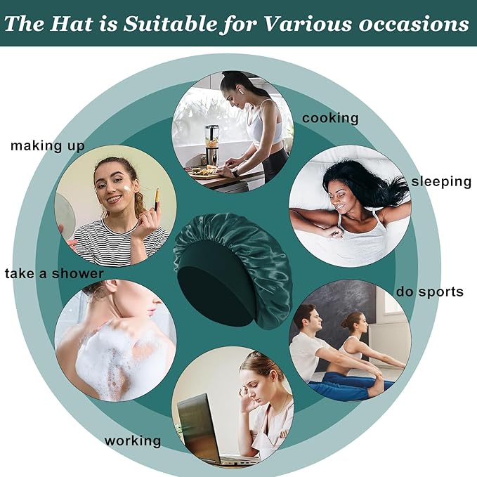 4pcs silk bonnet for sleeping,hair