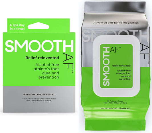 Athlete’s Foot Wipes (44 Count), Ringworm Treatment for Humans, Jock Itch Treatment: Tolnaftate 1% Antifungal Prevents, Relieves: Itching, Burning, Smelly Feet. Clinically Proven, Alcohol-Free