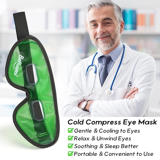 Cooling eye mask, gel eye