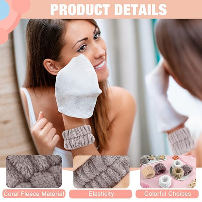 Women's microfiber face washing wrist