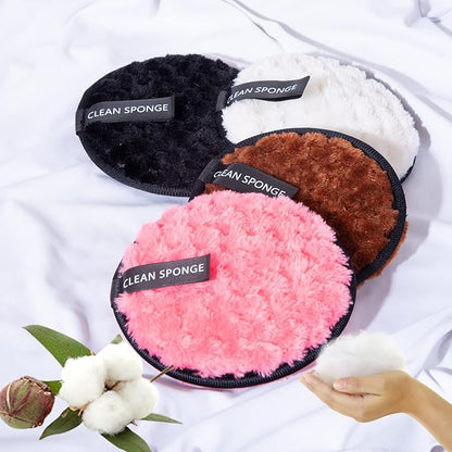 Reusable soft makeup remover pads