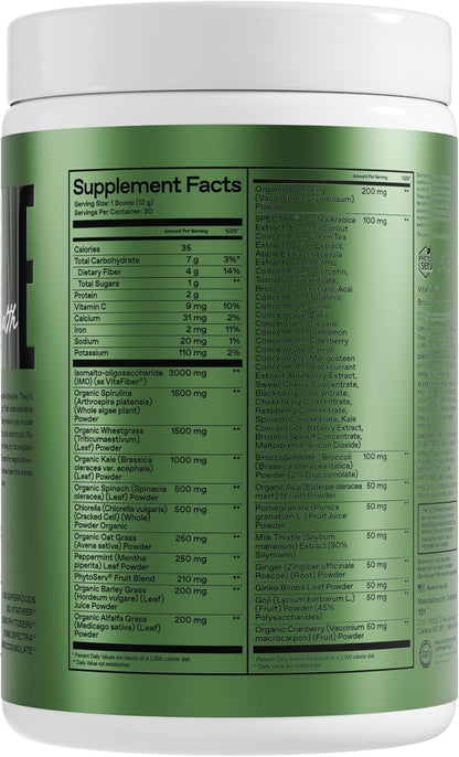 ONE of ONE Greens & Gut Health – Superfood Greens Powder with Prebiotics, Probiotics & Digestive Enzymes for Gut Health, Immunity & Energy, No Artificial Sweeteners - Pineapple, 30 Serving
