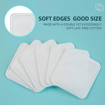 Premium square cotton pads for