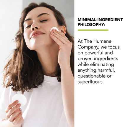 Humane Clarifying Toner for Face - 2% BHA Liquid Salicylic Acid - Pore Minimizer and Face Exfoliator - Gentle for All Skin Types - Removes Excess Oil, Dead Skin Cells, and Grime - 4 Ounce