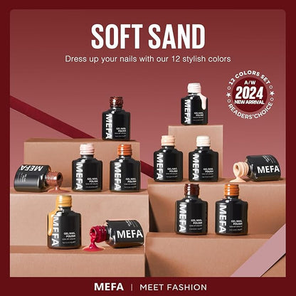 Mefa fall winter gel nail