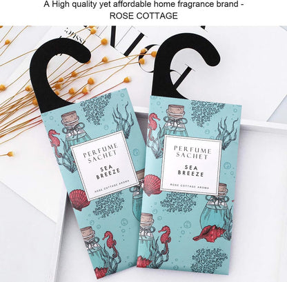 Large 12 Packs Sea Breeze Hanging Closet Deodorizer Air Freshener Long Lasting Scented Sachets Smell Goods for House