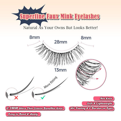 Eyelashes Natural Daily Lashes False Eyelash Lash Strips C Curl Siligli