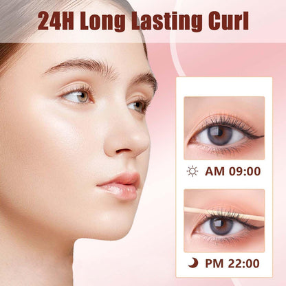 Heated Eyelash Curlers Electric Eyelash Curler with LED Display, 3 Temperature Modes Anti-Burn USB Rechargeable Natural Curling 24H Long Lasting for Women Makeup Tools Gifts PI714